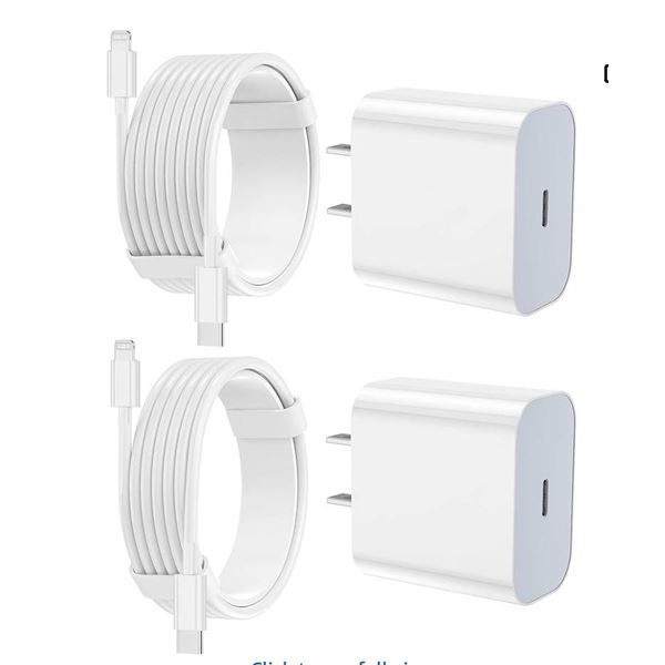 iPhone Charger Apple Charger,[Apple MFi Certified]2 Pack Apple Type C Wall Charger Block with 2 Pack