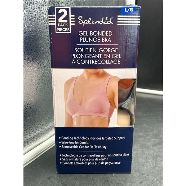 Splendid Gel Bonded Plunge Bra 2-Pack Size L/G