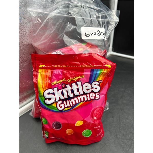 Skittles Gummies Candy, 6 Packs of 280g Each