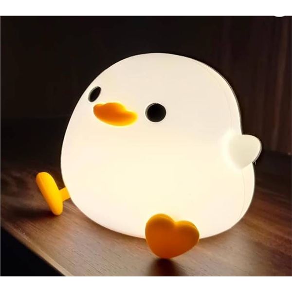 Duck Night Light, Cute Duck Lamp, Silicone DimmableÂ Brightness