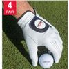 Image 1 : Kirkland Signature Extra Large Cabretta Leather Golf Gloves 4-Pack