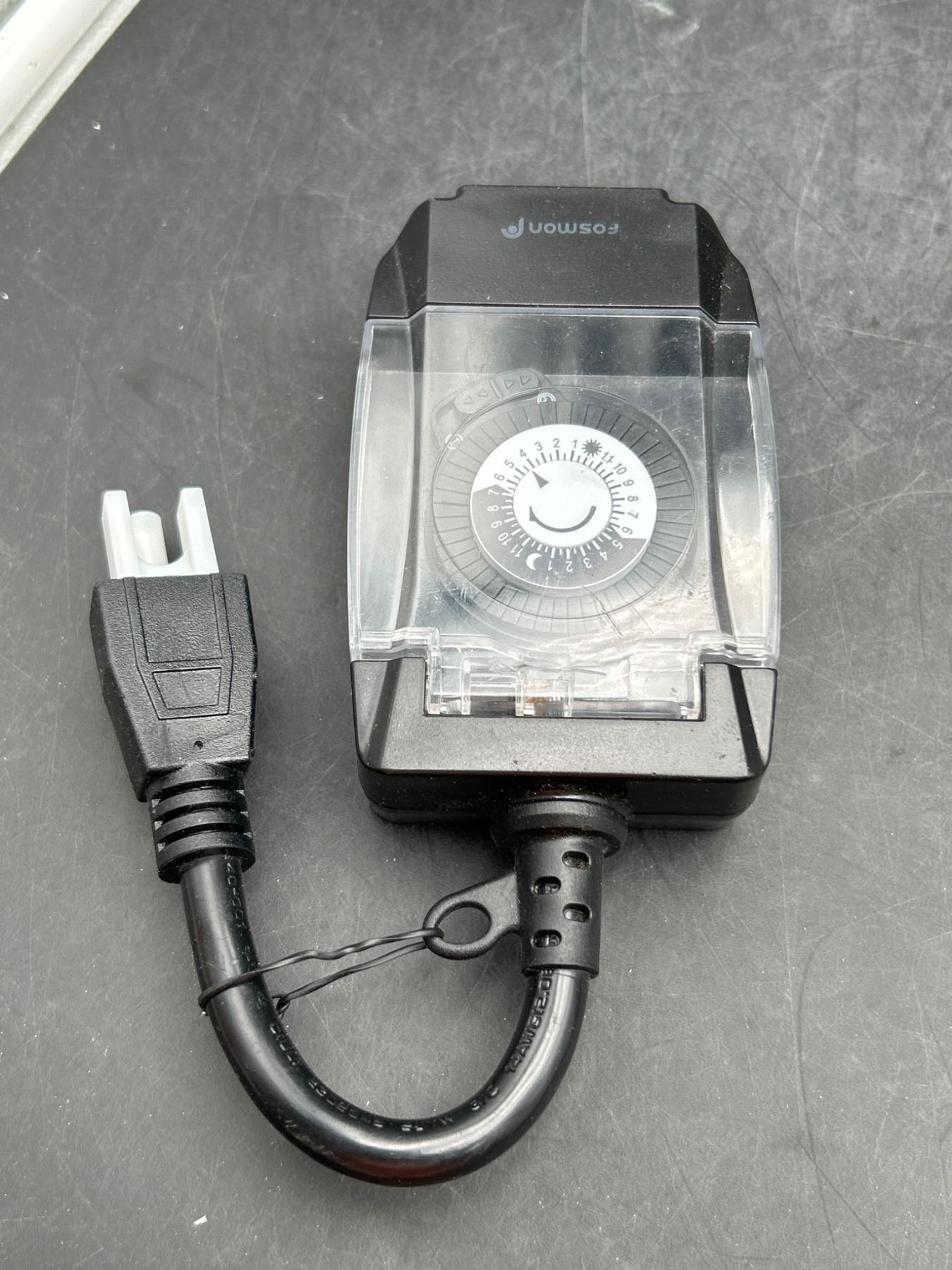 Fosmon Outdoor Timer With Mechanical Dial And Weatherproof Cover