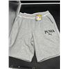 Image 1 : Puma Menâ€™s Gray Sweat Shorts with Logo, Size M