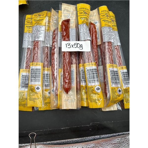 Lot of 13 x 50g 59th Street Food Co. Pepperoni Sticks MildÂ