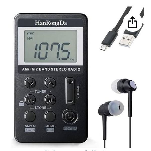 HanRongDa HRD-103 FM/AM 2-Band Stereo DSP Receiver