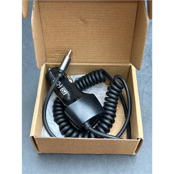 PD Car Charger with USB-C Cable
