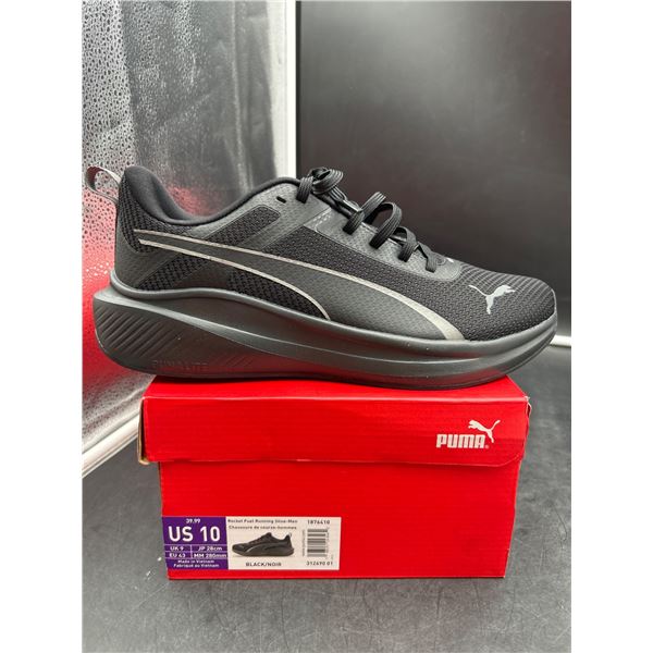 Puma SoftFoam+ Menâ€™s Black Athletic Shoes, Size US 10