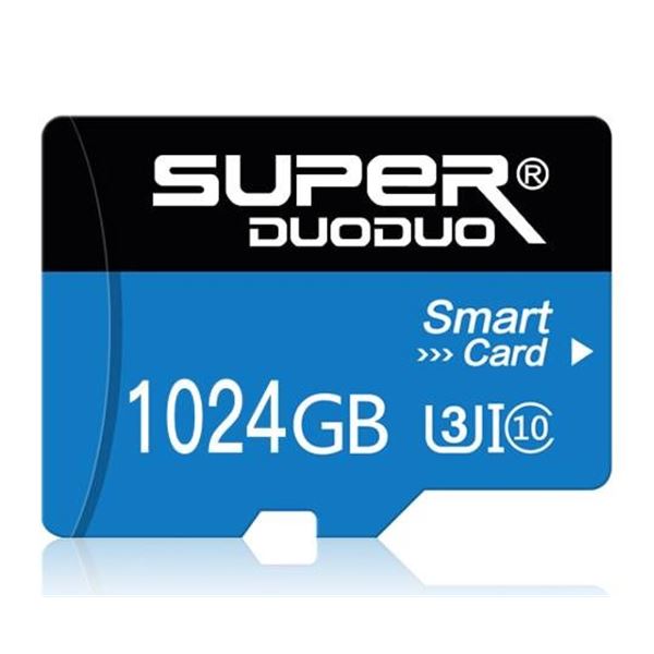 Super DuoQ 1024GB MicroSD Memory Card with Adapter â€“ High Speed