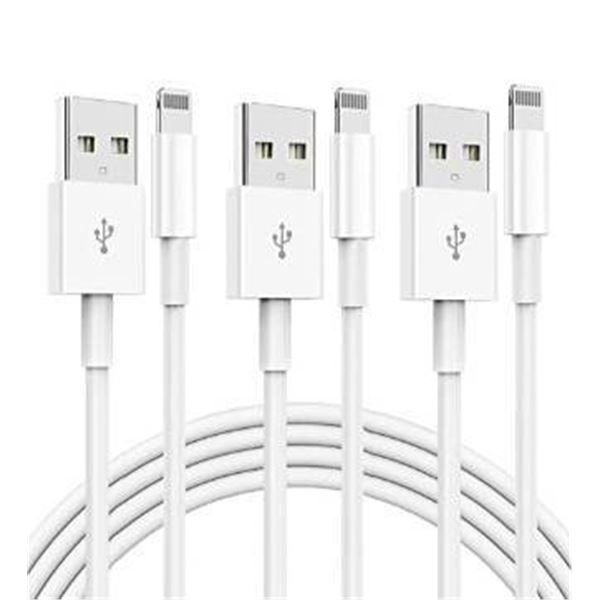 IPhone Charger Cord Lightning Cable 3 Pack â€“ MFi Certified for iPhone and iPad
