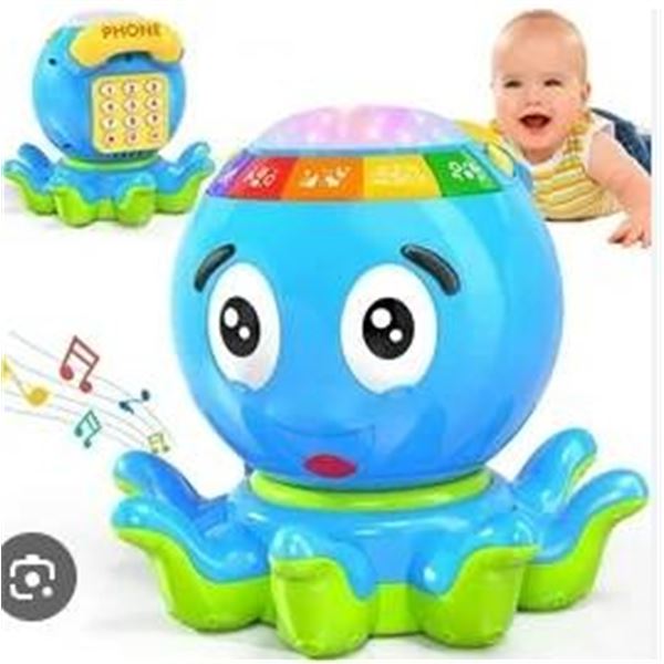 MoonToy Musical Crawling Octopus with ENG/ESP Functionality