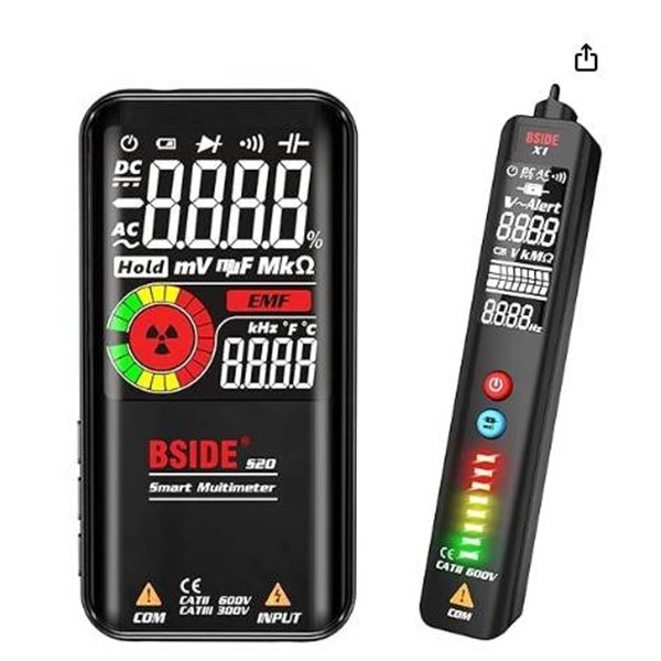 BSIDE A5X Voltage Detector and Multimeter with Rechargeable Capability