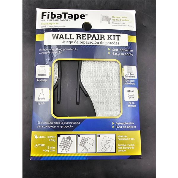 FibaTape Wall Repair Kit Self-Adhesive with Patch Compound