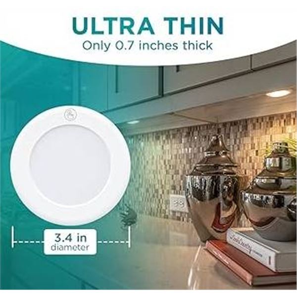 Brilliant Evolution LED Puck Light 2-Pack