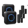 Image 1 : Cosmon Wireless Doorbell with Door Sensor and 2 Transmitters
