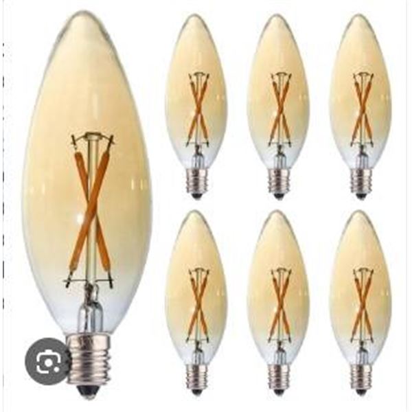Brightfivey 6-Pack Amber G32 2000K E12 2W LED Edison Bulbs