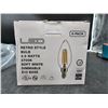Image 2 : LED Retro Style Bulb, 4.5 Watts, 2700K, Dimmable, E12 Base, 6-Pack