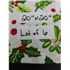 Image 3 : DII Boughs of Holly Collection Decorative Holiday Dining Table & Kitchen DÃ©cor, Napkin Set, 20Ã[x=#