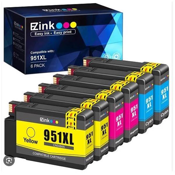 E-Z Ink TM Compatible 951XL Ink Cartridge Set â€“ 6 Pack