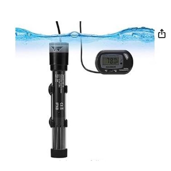 Xpertmatic Submersible Aquarium Heater with Adjustable Thermostat