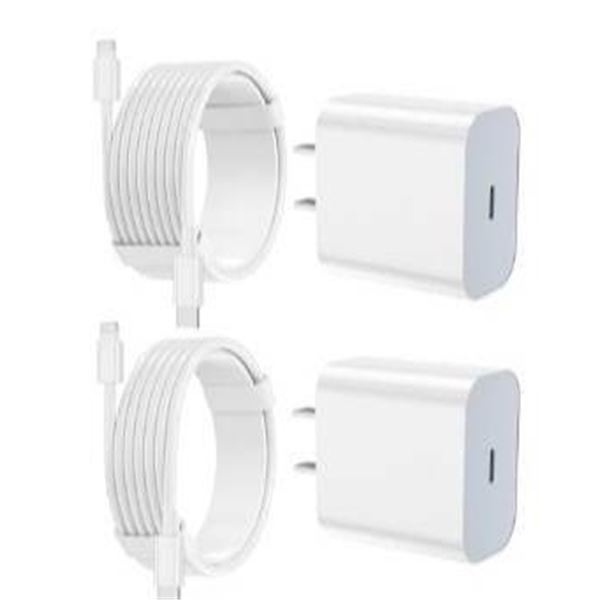 Apple MFi Certified USB-C Charger with Lightning Cable Set (6FT & 10FT)