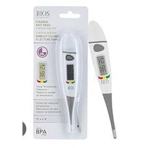 BIOS Diagnostics Flexible Fast Read Thermometer with Dual Scale (Celsius and Fahrenheit)
