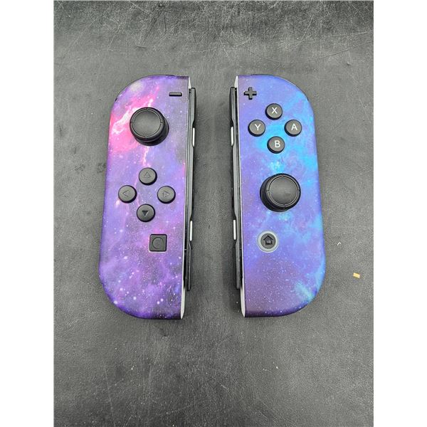 Custom Nintendo Switch Joy-Con Controllers with Galaxy Design