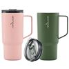 Image 1 : Reduce Tumbler Set, 24oz Vacuum Insulated, Green and Pink