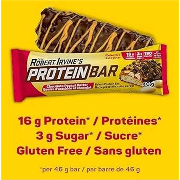 Chef Robert Irvineâ€™s Protein Bar Chocolate Peanut Butter 17-Count, 828G