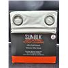 Image 2 : SUN+BLK Light Filtering Grommet Window Curtain Pair, Ultra Soft Velvet, 52Ã—84 Inches