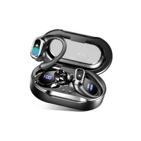 Rolosar Q76 True Wireless Earbuds with LED Display and Earhooks