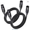 Image 1 : Cable Matters 2-Pack Premium XLR to XLR Cables â€“ 6ft, Male to Female Microphone 
