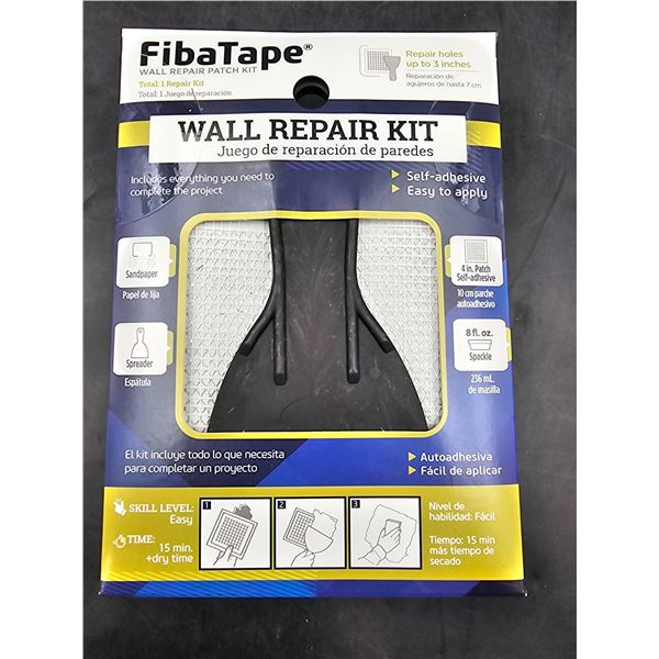 FibaTape Wall Repair Kit with Self-Adhesive Patch