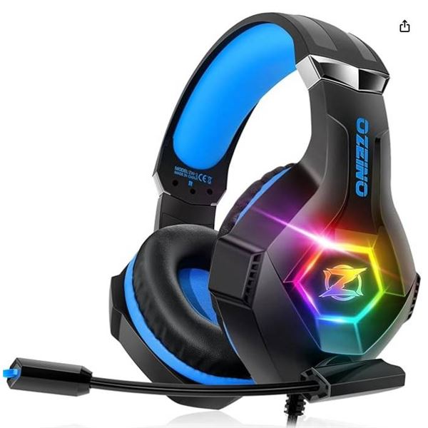 Ozeino Z Gaming Headset with Wired Connection and Over-Ear Design