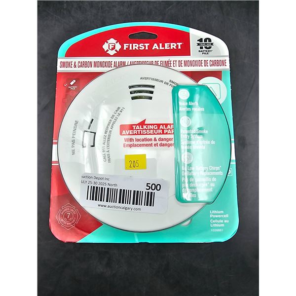 First Alert Smoke and Carbon Monoxide Alarm with Voice Alerts, Model SCO500B