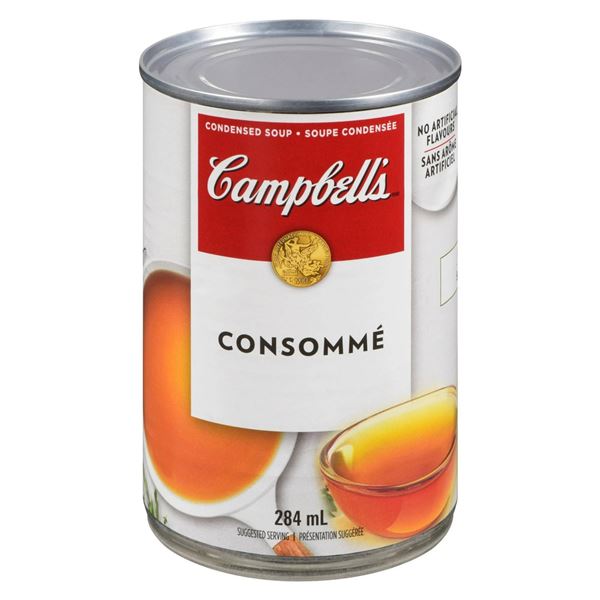 Campbell’s Consomme Soup, Lot of 12, 284mL