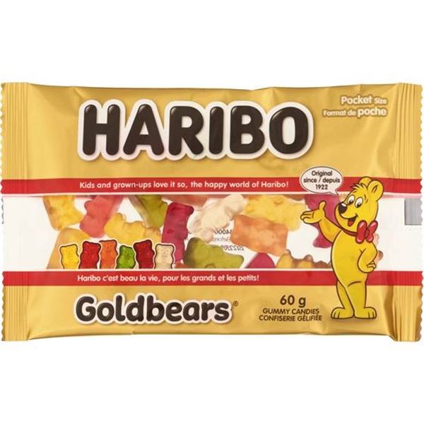 Haribo Goldbears Gummy Candy – 18 x 60g Packs