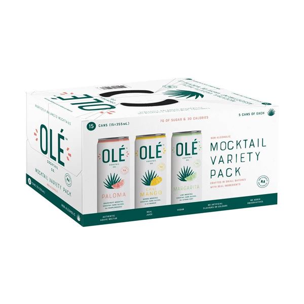 Ole Mocktail Variety Pack Featuring Non-Alcoholic Flavors