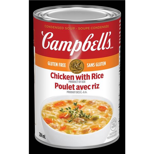 Campbell’s Gluten free Chicken With Rice Soup 12 Cans (284 mL Each)