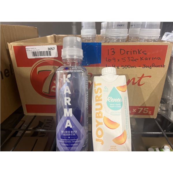 Karma and JoyBurst Drinks, 13x Assorted Flavours