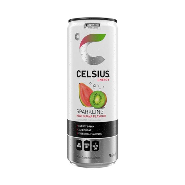 Celsius Energy Drink, Kiwi Guava, 11 Cans, 355ml Each