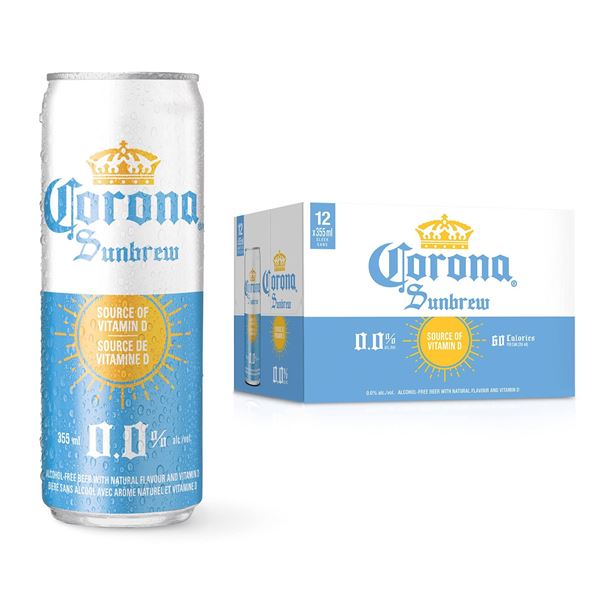 Corona Sunbrew 0.0 Percent Alcohol, 12 x 355 mL Cans
