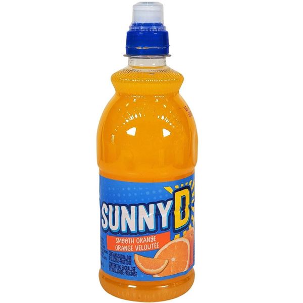 SunnyD Smooth Orange Drink 12-Pack – 500 mL Bottles