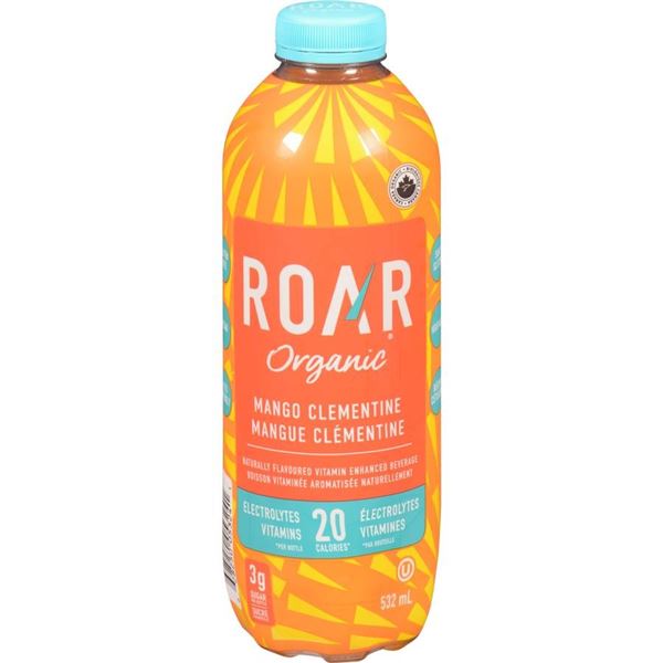 ROAR Organic Mango Clementine Electrolyte Beverage, 11 x 532mL