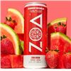 Image 1 : ZOA Energy Drink Strawberry Watermelon Zero Sugar Pack of 12 (355ml Each)