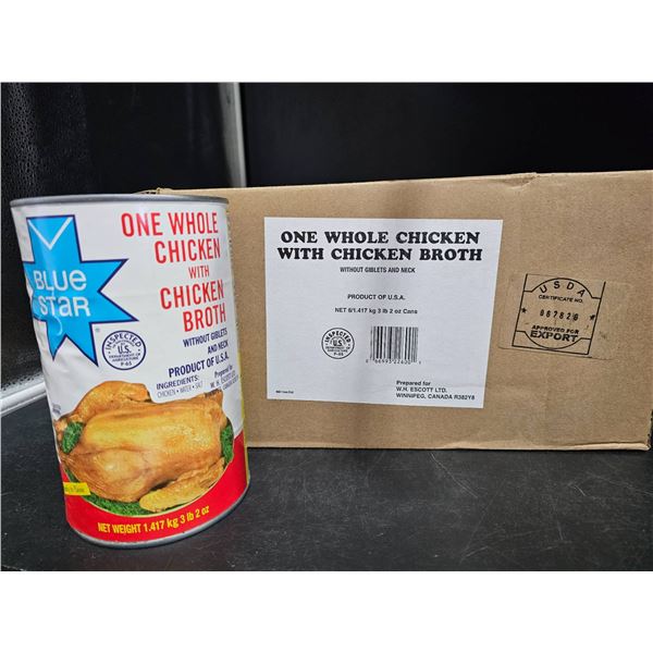 Blue Star One Whole Chicken with Chicken Broth – 6×1.417 kg