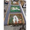 Image 2 : Fabric Panel Featuring Dog Designs with Border Patterns