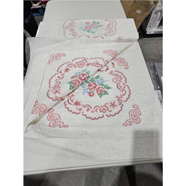 Floral Embroidered Patterned Printed Fabric