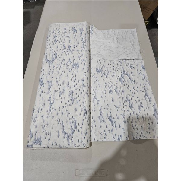 Toile Blue And White Printed Fabric