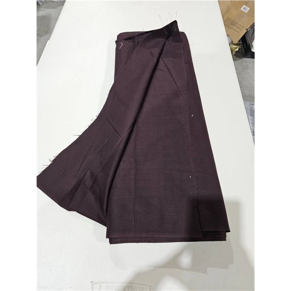 Folded Dark Brown Fabric Material