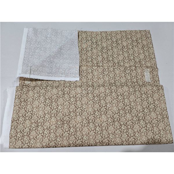 Fabric Roll with Printed Pattern in Neutral Tones